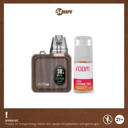Gambar OXVA Xlim SQ Pro Pod Kit 1200mAH 2ML + Liquid FOOM Saltnic 30ML - BROWN LEATHER dari ISEPTEROOS undefined Tokopedia