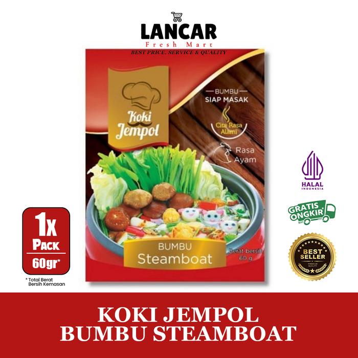 Gambar KOKI JEMPOL BUMBU STEAMBOAT 60GR - Spesifikasi dari LANCAR FRESHMART undefined Tokopedia