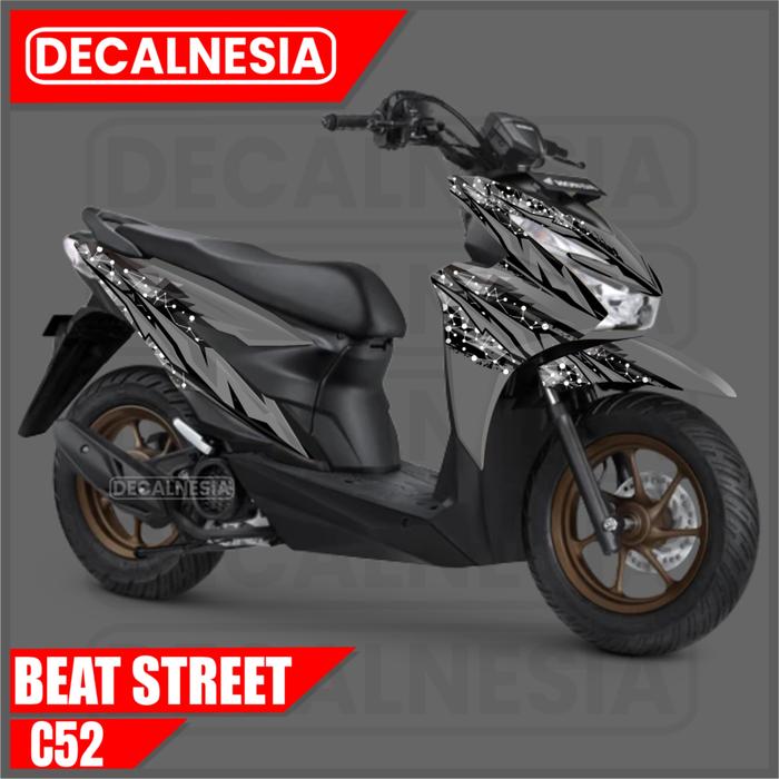Gambar Stiker Decal Motor Beat Street 2025 2024 New Full Body Sticker Variasi Racing Modifikasi Road Race Decalnesia C52 - C52 Abu Abu dari Decalnesia undefined Tokopedia
