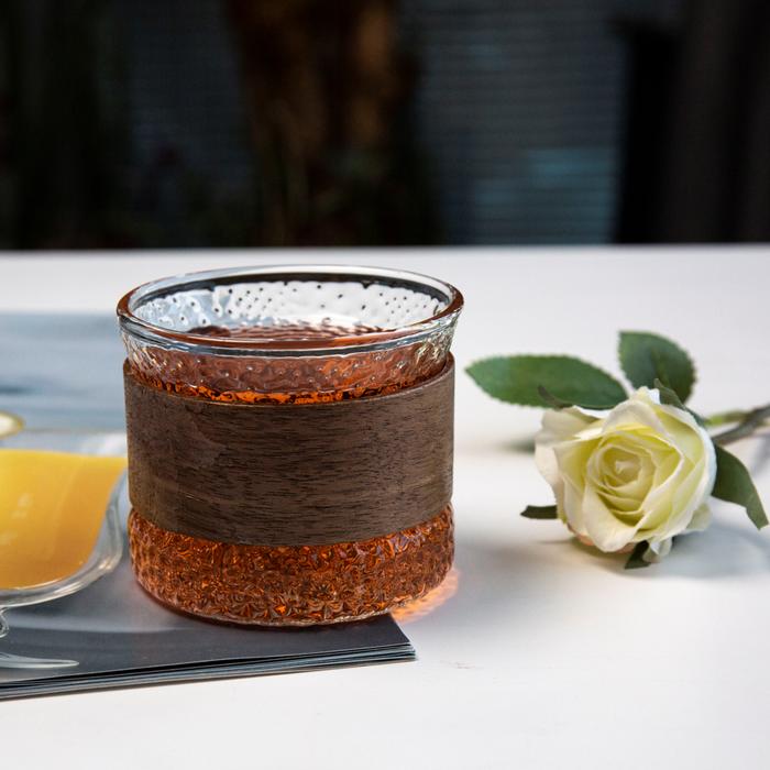 Gambar Wooden Handle Glass Japanese Style Transparent Coffee Glass, Heat Resistant, Elegant Coffeeware for Tea, Coffee, Beer, Hot & Cold Drinks Gelas Kopi Cantik Transparan Tahan Panas - 160ml dari Trosten undefined Tokopedia