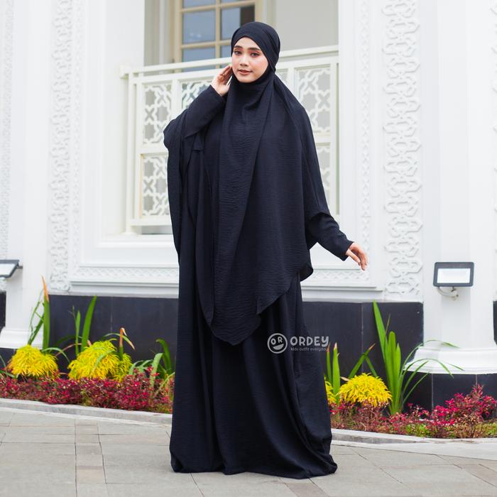 Gambar Dthree X Ordey - Abaya Habsya Series - Abaya dewasa - Abaya umroh - Abaya haji - Gamis Umroh - Gamis Haji - Gamis haji dan umroh - Abaya terbaru 2025 - abaya simple elegan - Abaya Remaja - abaya arabian turkey - Abaya hitam elegan Crinkle Polos Lebaran - Hitam , Standart dari Ordey Shop undefined Tokopedia