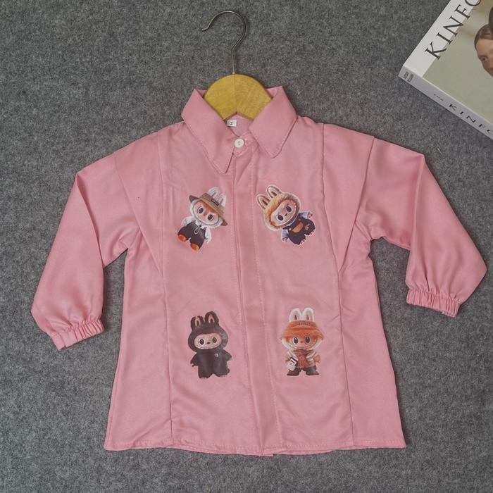 Gambar CUCI GUDANG-Atasan Kemeja Blouse Couple Ibu dan Anak Perempuan/Baju anak perempuan/Baju ootd ibu dan Anak - ATASAN PINK, No 2 1-2 thn dari Doem Kids undefined Tokopedia