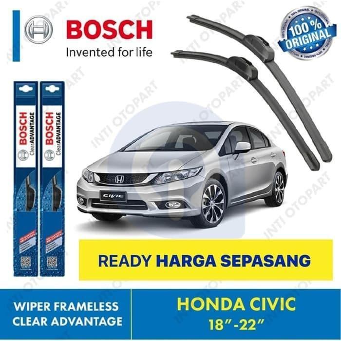 Gambar WIPER BLADE CIVIC BOSCH FRAMELESS ADVANTAGE 18-22" ORIGINAL - Warna dari Lautan Semba undefined Tokopedia