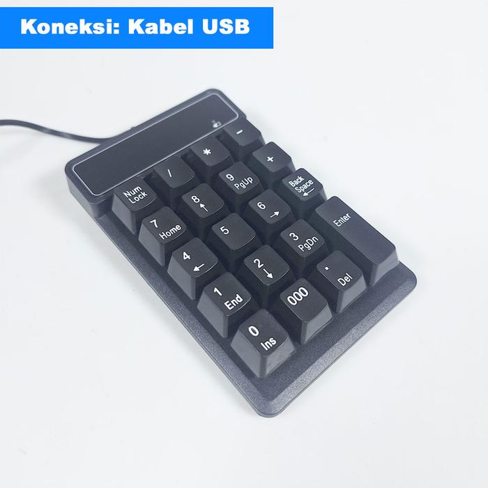Gambar Keyboard Angka - Numpad Keyboard Numeric - Mechanical Feel - Kabel USB, Bluetooth 4.0, USB Wireless 2.4 GHz - Etmakit 1194 - Kabel USB dari The Devro Indonesia undefined Tokopedia