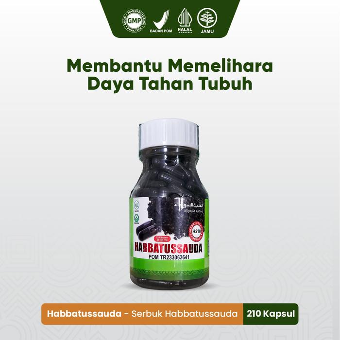 Gambar Kapsul Habbasyi Serbuk isi 210 - Habbastussauda Murni Nigella Sativa - 1 Botol dari Habbasyi Oil undefined Tokopedia