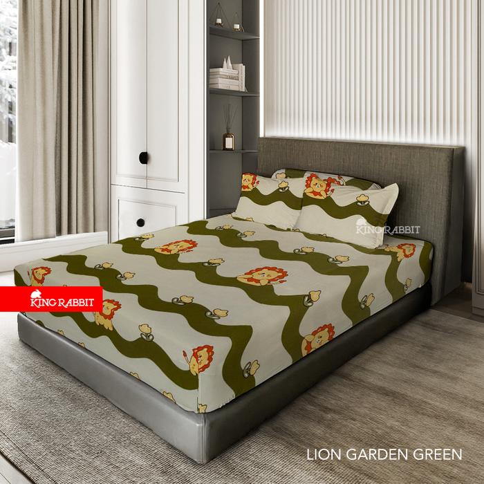 Promo King Rabbit Bamboo Velvet Set Sprei Sarung Bantal & Guling ...