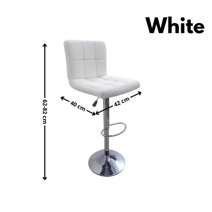 Gambar Kursi Bar Kursi Counter Minimalis Kursi Salon Bangku Tinggi Café Industrial Hydraulic Rotating Stool Premium - SJY-9-Putih dari Unix Store 88 undefined Tokopedia