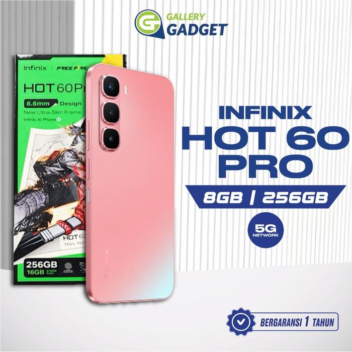 Gambar Infinix Hot 60 Pro Plus 8/128 8/256 GB RAM 8GB 128GB 256GB NFC Garansi Resmi HP Android Gaming - 60 Pro 8/256, Sleek Black dari Gallery Gadget Shop undefined Tokopedia