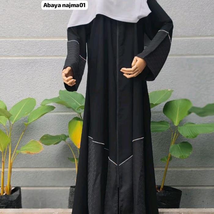 Gambar ABAYA NAJMA temboro elegant gamis syar’i  Outer Basic - nazma 01, S dari ALNOOR NIQOB EXCLUSIVE undefined 4 Tokopedia