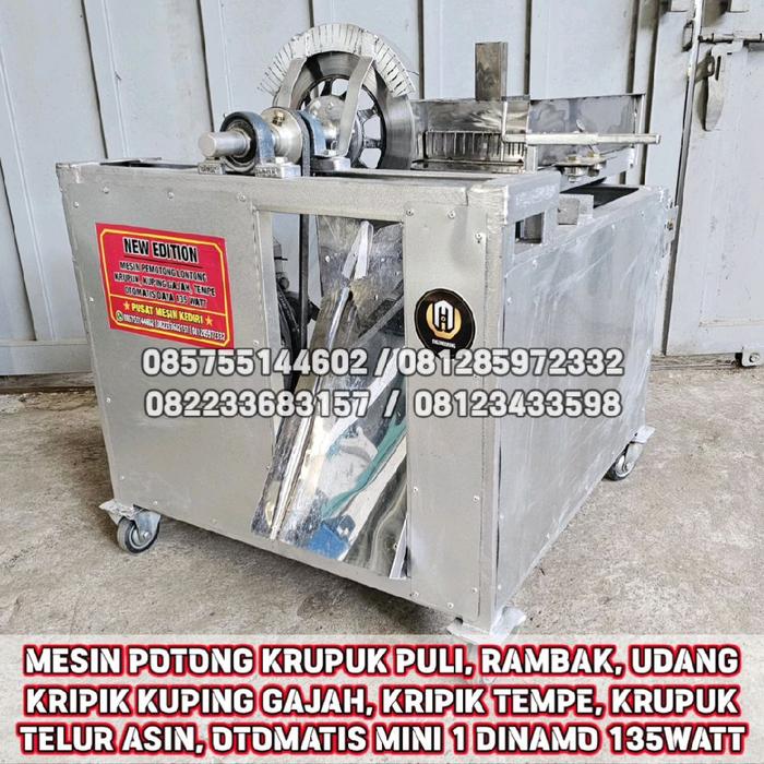 Gambar MESIN PEMOTONG KRUPUK OTOMATIS MINI 1 DINAMO 135WATT - MESIN PERAJANG KRUPUK RAMBAK PULI UDANG MESIN POTONG KRIPIK KUPING HAJAH KRUPUK TELUR ASIN KRIPIK TEMPE dari PUSAT MESIN KEDIRI undefined Tokopedia