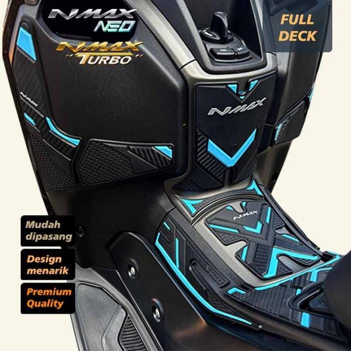 Gambar Tankpad Nmax New 2025 Neo s & Turbo Full Deckpad Aksesoris Bahan Karet Gold - dull blue, deckpad nmax neo turbo dari hiropad undefined Tokopedia