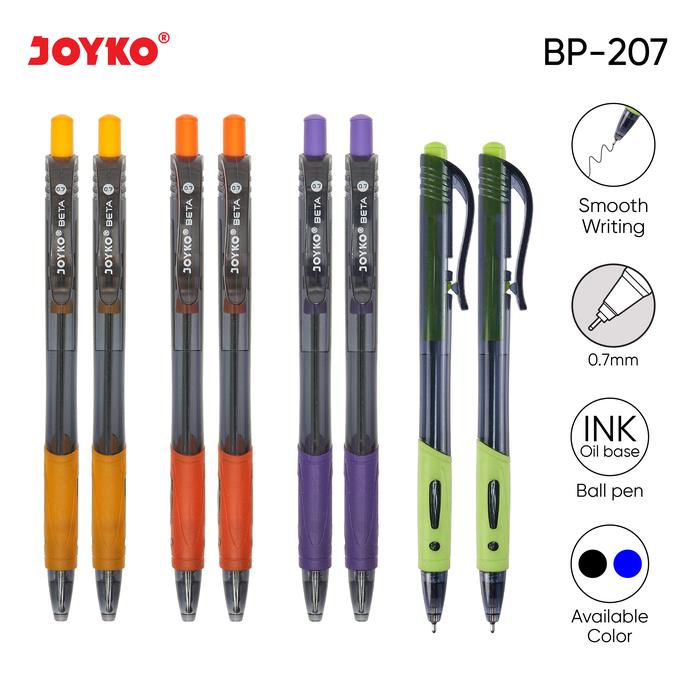 Gambar Ball Pen Pulpen Pena Joyko BP-207 Beta 0.7 mm dari Joyko.id undefined Tokopedia