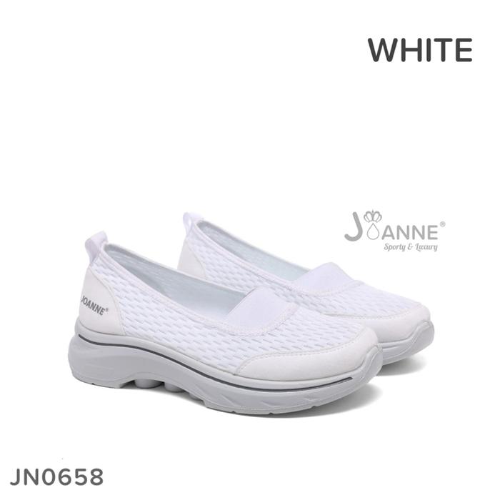 Gambar JOANNE Casual Sport Sneakers Shoes Sepatu Wanita #JN0658 - WHITE, 35 dari Joanne Sepatu Original undefined Tokopedia