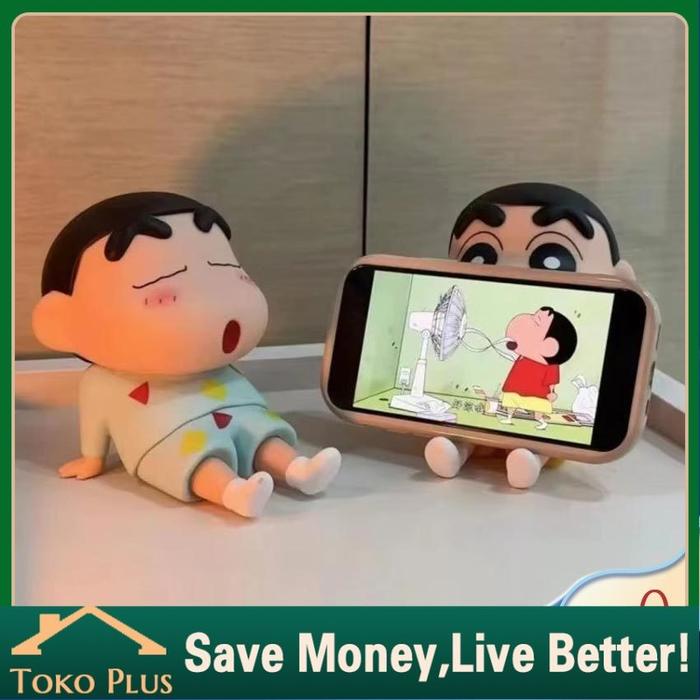 Jual Ornamen desktop boneka Figure Crayon Shinchan Lazy Santai