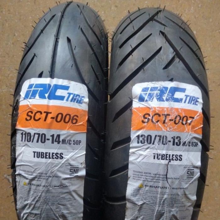 Jual IRC SCT-006 110/70-14 SCT-007 130/70-13 Tubeless Ban Luar