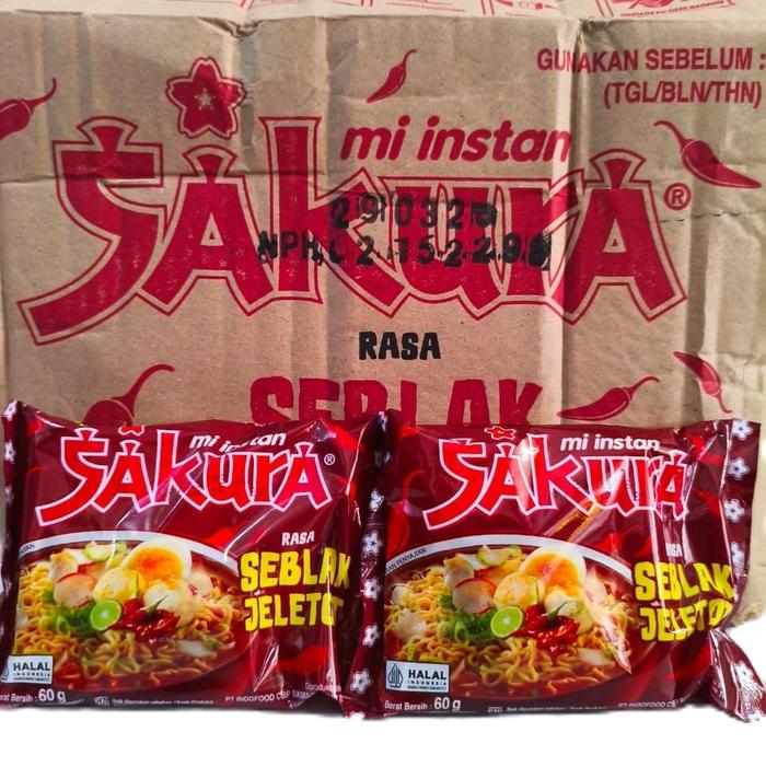 Gambar Mie sakura Seblak Jeletot 1Dus isi 40Pcs Pedas dari Warung D'una undefined Tokopedia
