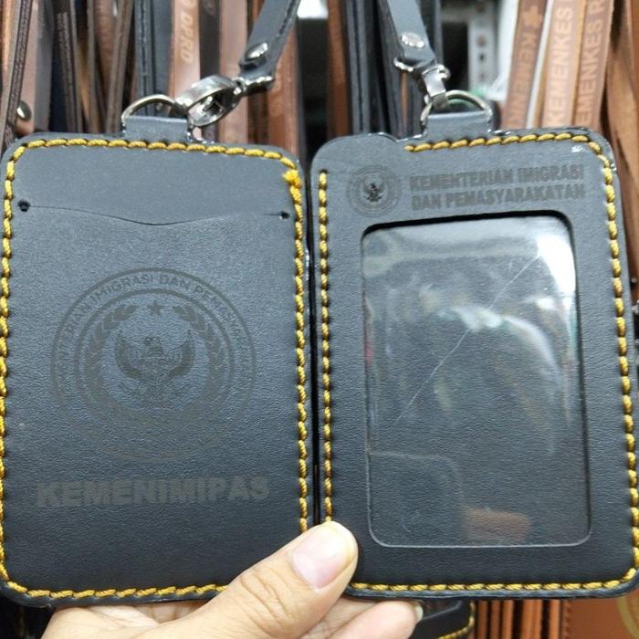 Gambar Lanyard Id card Holder Kementrian Imigrasi dan Pemasyarakatan RI (KEMENIMIPAS) - Hitam dari rosmawatiiiiop undefined Tokopedia