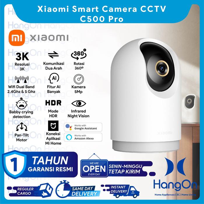 Gambar Xiaomi C500 Pro CCTV Smart Camera 5MP Megapixel 3K HDR Mode - CCTV Only, No Memory dari HangOn Official Store undefined Tokopedia