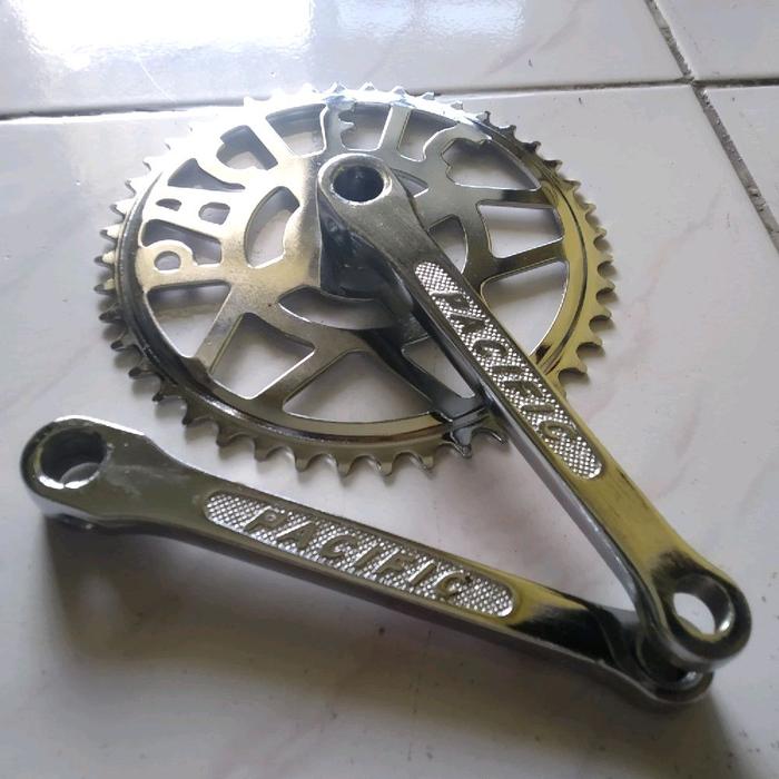 Gambar CRANK GIR ONTEL - GIR DEPAN SEPEDA  ONTEL ONTHEL - CRANK ONTEL - GIR SEPEDA ONTEL - 44t dari TOKO LAWAS SOLO undefined Tokopedia