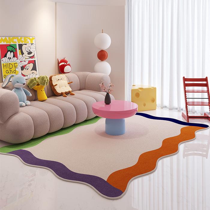 Gambar Irregular Shapes Bedroom Decor Soft Carpet Large Area Carpets for Living Room Washable Lounge Floor Mat Anti-slip Cloakroom Rug dari Griya Indonesia Mart undefined Tokopedia