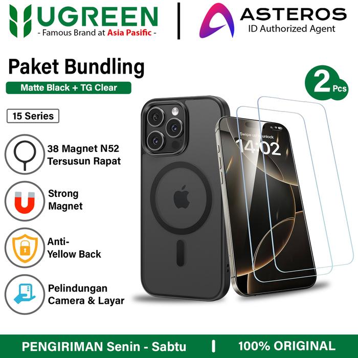 Gambar UGREEN Tempered Glass iPhone 15 Pro Max 15 Series HD Screen Protector - Screen Privacy, 15 Pro Max  dari Ugreen Serpong undefined Tokopedia
