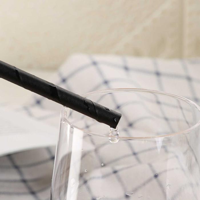 Gambar One Two Cups Sedotan Kertas Bungkus Eco Paper Straw 6x197mm 100 PCS - QW95 - Hitam dari One Two Cups Official Store Kota Administrasi Jakarta Barat Tokopedia