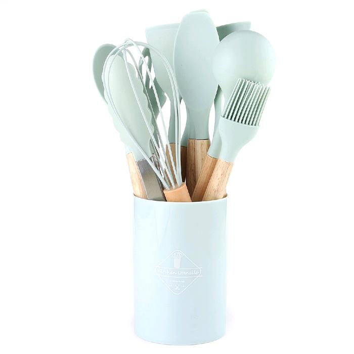Gambar SPATULA SILICONE / Sutil silikon Set Alat Masak UTENSIL PREMIUM - Mint dari Banayya-Kitchenware undefined Tokopedia