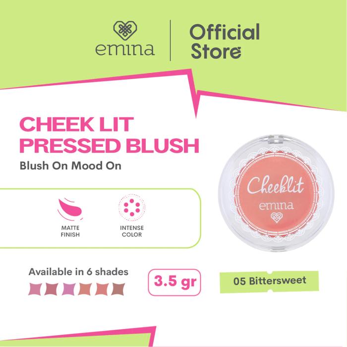 Gambar EMINA CHEEKLIT PRESSED BLUSH / BLUSH ON PERONA PIPI - Bittersweet dari sanumkosmetik undefined Tokopedia