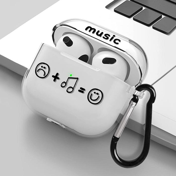 Jual Creative music expression graffiti earphone protective case