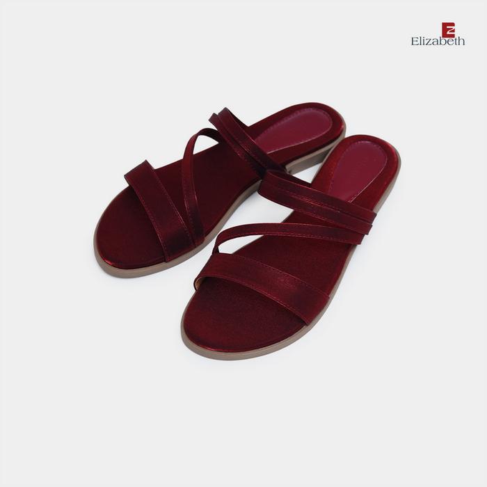 Gambar Elizabeth Shoes - Sandal Wanita | Slip On 0368-0684 - Maroon, 40 dari Elizabeth Official Store undefined Tokopedia
