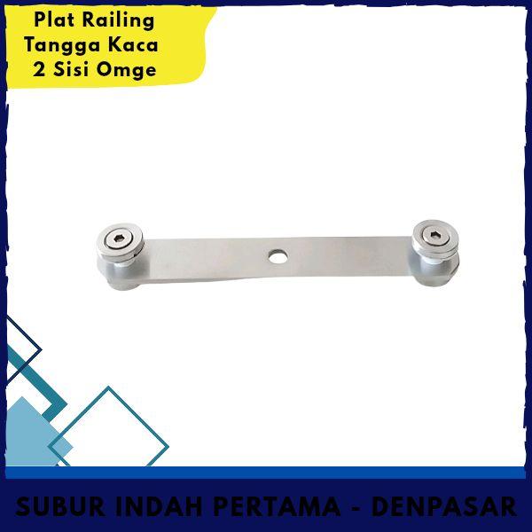 Gambar Aksesoris Plat Railing Tangga Kaca 2-Sisi Kaca Stainless dari Subur Indah Pertama undefined Tokopedia
