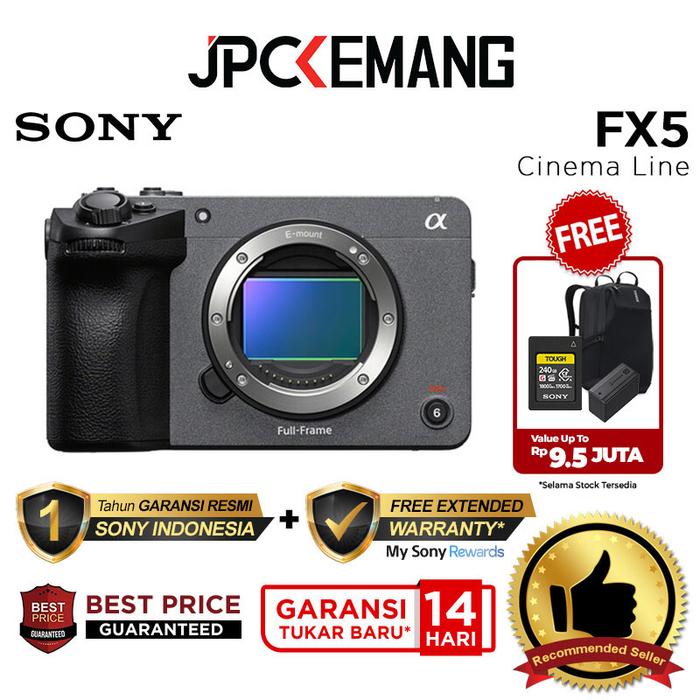 Gambar SONY FX5 Body Only / with XLR Handle Unit Cinema Line Camera Full Frame Sony FX 5 Garansi Resmi - Standard Package dari JPC Kemang Kota Administrasi Jakarta Selatan Tokopedia