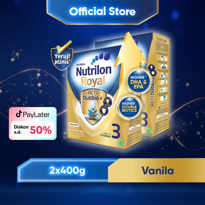Gambar 2x400GR Nutrilon Royal 3 Vanilla | Susu Pertumbuhan 1-3 Thn dari Nutrilon Royal Shop undefined Tokopedia