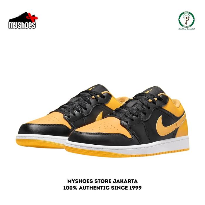 Gambar Sepatu Sneakers Pria Nike Air Jordan 1 Low Yellow Ochre 100% Authentic - 553558 072 - 13 / 47.5 dari Myshoes1999 undefined Tokopedia