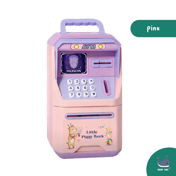 Gambar MAMA SING Celengan ATM Pemindaian Wajah Mainan Anak Tabungan Brankas Berkualitas - Pink dari Mama Sing undefined Tokopedia