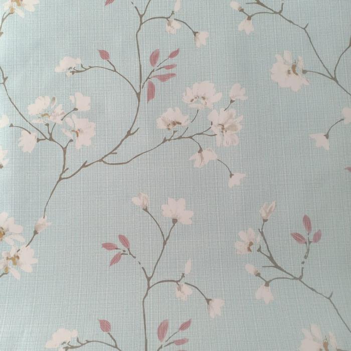 Gambar WALLPAPER DINDING stiker murah tinggal tempel - MOTIF BUNGA SHABBY - BIRU RANTING dari yumna store04_NEW undefined Tokopedia