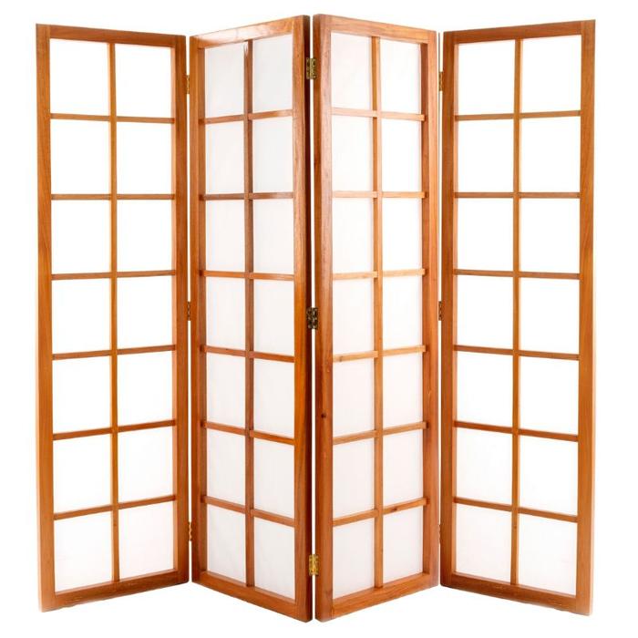 Gambar SHOJI 140 - 4 Panel Partisi Sketsel Kayu Furniture Minimalis Pembatas Ruangan Lipat - 4P NA dari Tatami Indonesia Kab. Sidoarjo Tokopedia