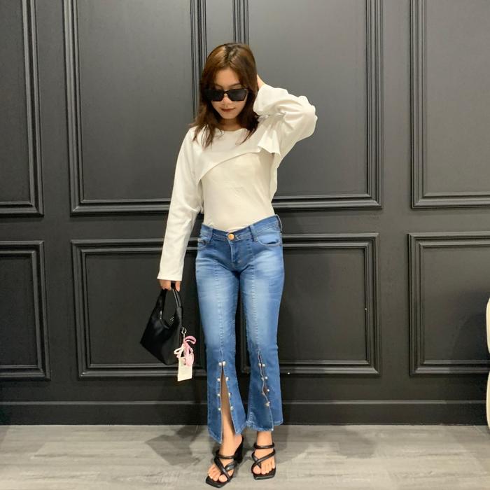 Gambar Sys Clothier 7/8 SLIT BUTTON CUTBRAY II Celana Jeans Panjang Wanita Ukuran Normal dan Jumbo II Highwaist - Stretch - Premium Quality II COD Melar Soft - SNOWBLUE, 27 dari SYS CLOTHIER undefined Tokopedia