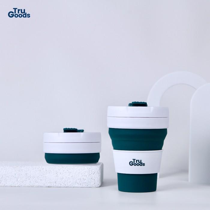 Gambar Foldable Cup Premium Tru Goods / Gelas Kopi Lipat 475 ML - Cup - Classic Emerald Green dari Tru Goods_NEW undefined Tokopedia