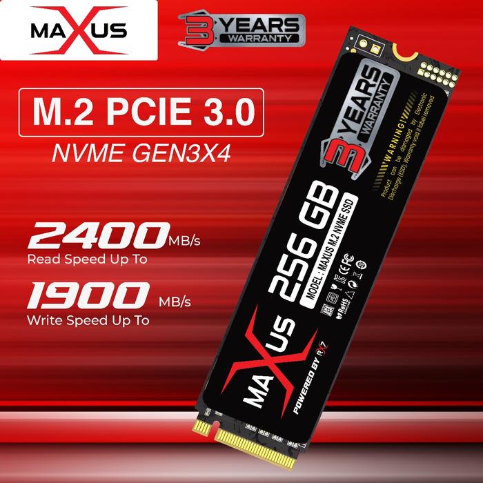 Gambar SSD M2 NVME / M.2 NVME/ M2NVME 256GB MAXUS RESMI GARANSI 3 TAHUN - SSD ONLY dari Mitraindo88 undefined Tokopedia