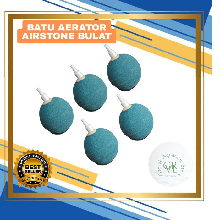 Gambar Batu Aerator Bulat Bola Airstone Gelembung Udara Aquarium Uk 5 cm dari Gavrel Aquarium undefined Tokopedia