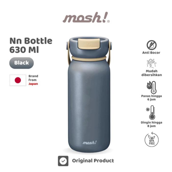 Jual Mosh NN Bottle Botol Minum Stainless Steel 630ml White