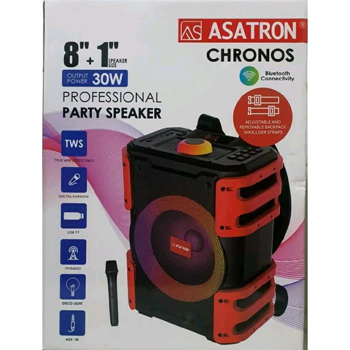 Gambar ASATRON CHRONOS 8"+1" (HT 8880) RMS 30W SPEAKER MEETING PORTABLE BLUETOOTH KARAOKE  INCLUDE MIC WIRELESS 1 PCS 100% ORI dari SUARA AGUNG ELEKTRONIK_NEW undefined Tokopedia