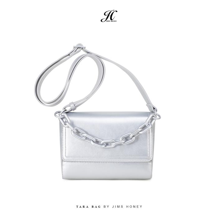 Gambar JIMS HONEY TAS SELEMPANG WANITA TARA BAG Kulit - SILVER dari Jims Honey Pusat Indonesia undefined Tokopedia