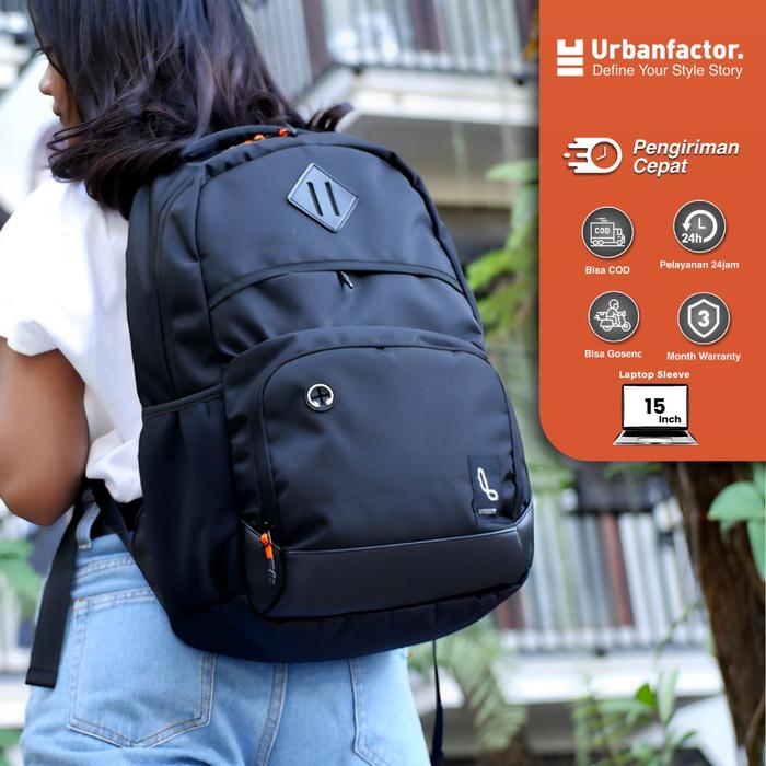 Gambar Tas Ransel Laptop Pria Wanita Lazzardi Splendido - Hitam dari Urban Factor undefined Tokopedia