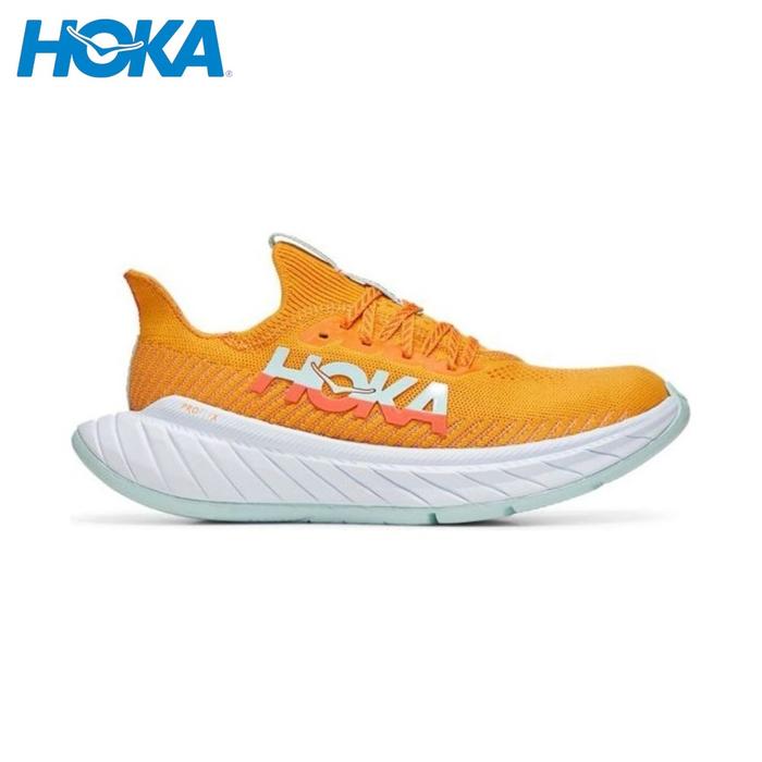Promo Sepatu Lari Hoka Carbon X3 Mens Road Running Shoes Orange