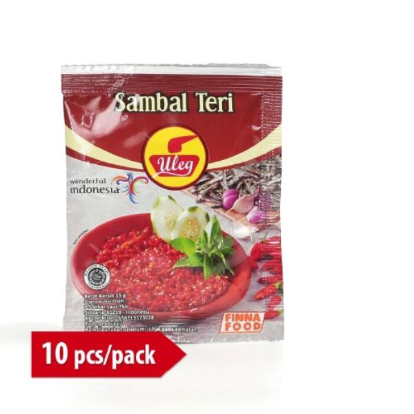 Gambar FINNA Sambal Uleg All Varian 10 Sachet Finna Sambel Geprek Udang Teri Rawit Kemiri Pedas Bawang Ijo Terasi - Teri dari Berkat Pangan_NEW undefined 3 Tokopedia