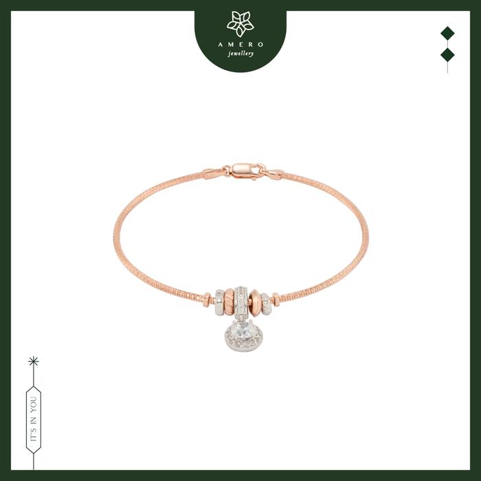 Gambar Gelang Emas 17K Twila TB-41 Amero Jewellery - Rose Gold, #5.0cm dari Amero Jewellery undefined Tokopedia