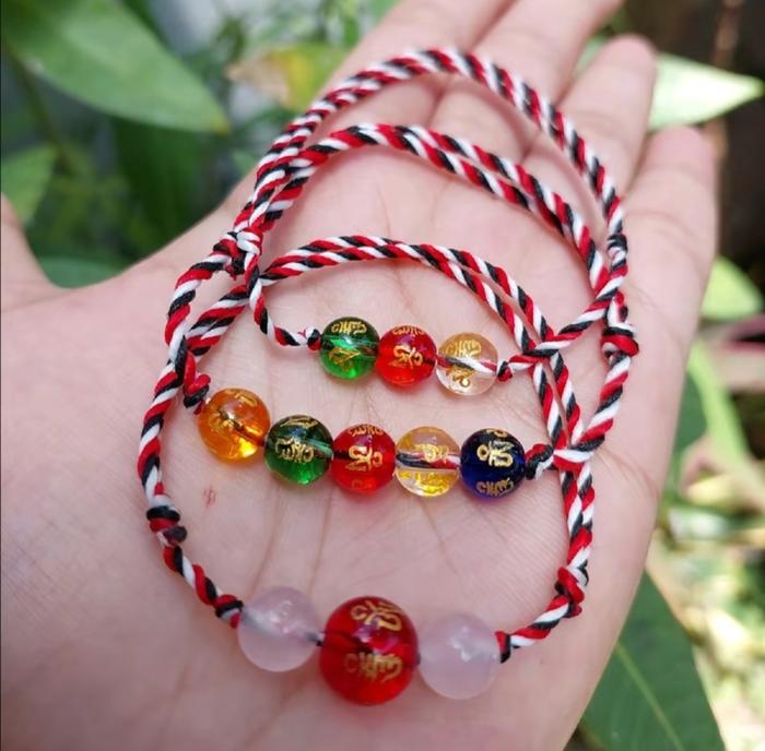Gambar Gelang  Tridatu PAKET 3 GELANG Tibet Aura Cakra Mahadewa Trimurti Oryginal gelang  tangan - S (Anak-anak) dari Maharatu jewelry undefined Tokopedia