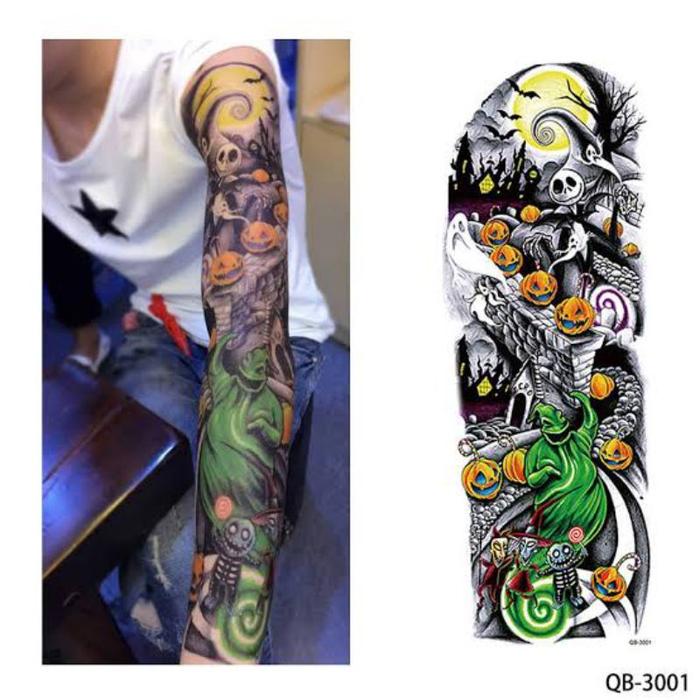 Gambar Tato Temporery Full Tangan 3D Tahan Air(Tatto Sementara) Full Variasi - QB 3001 dari irzideastore undefined Tokopedia